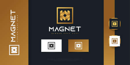 Luxury Gold Initial Letter W and M Logo Design. Elegant WM or MW Initial Logo. Graphic Alphabet Symbol for Corporate Business Identityのイラスト素材