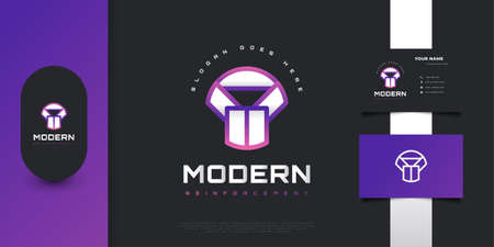 Modern Helmet Logo Design for Emblem, Symbol, Identity. Modern Army Helmet Logo or Symbol