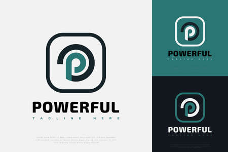 Initial Letter P and O Logo Design with Modern and Abstract Concept. PO or OP Monogram Logo, Icon for Business and Technologyのイラスト素材