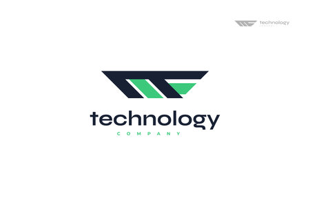 Abstract and Modern Initial Letter M and F Logo with Linked Style. MF Monogram Logo with Connect Concept Isolated on White Background. For Business and Technology Company Logoのイラスト素材