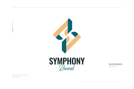 Abstract and Elegant Letter S Logo Design with Negative Space Concept