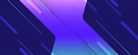 Creative and Colorful Abstract Background with Modern Technology Concept. Cover, Banner or Layout Design Template for Identity, Branding, Advertising or Promotionのイラスト素材