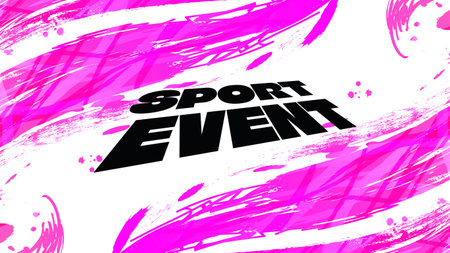 Pink Gradient Brush Background. Grunge Sport Banner Designのイラスト素材