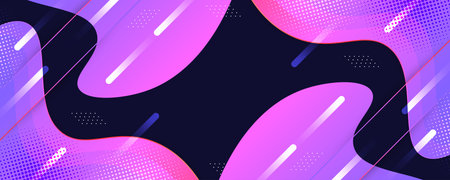 Creative and Colorful Abstract Background with Modern Technology Concept. Cover, Banner or Layout...