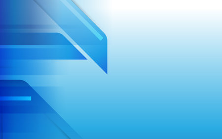 Abstract Technology Background in White and Blue Gradient. Modern Futuristic Blue Background for News Report Banner or Cover Designのイラスト素材