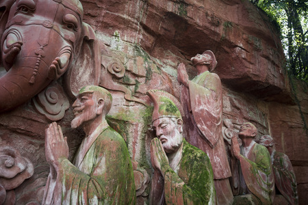 Carved stoneの写真素材