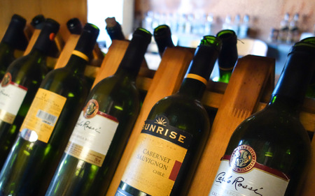 bottles of red wine