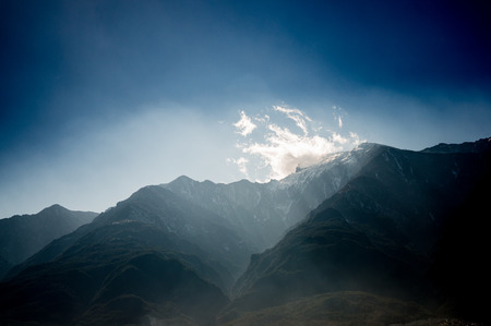  snow mountain の写真素材