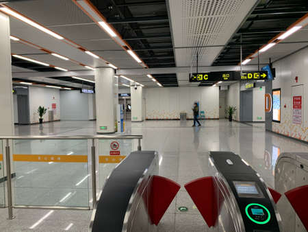 Interior of an airport.の写真素材