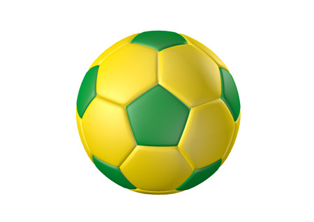Football on 2014 color theme  Easy selection with clipping pathの写真素材