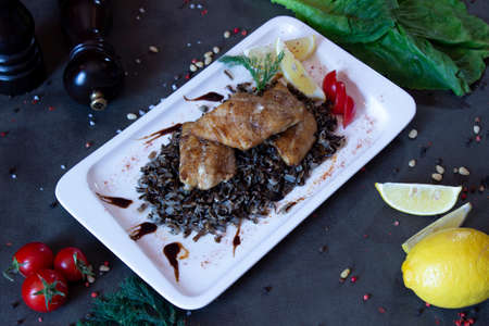 Delicious Food on Grey Table