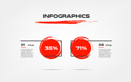 Vector business template for presentationのイラスト素材