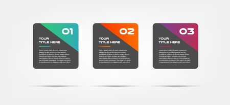 Square text Infographic, ui kit. Templates for Business Vector Illustration, can illustrate a strategy, workflow or team work, timeline, vector flat colorのイラスト素材