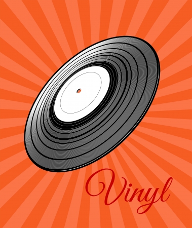 Vinyl Recordのイラスト素材