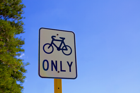Bicycle road signの写真素材