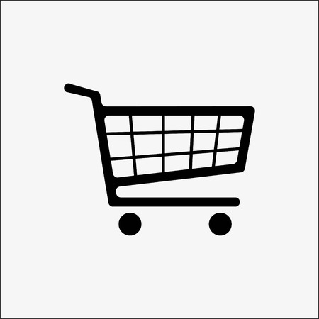 Shopping cart icon stock vector illustration flat design styleのイラスト素材
