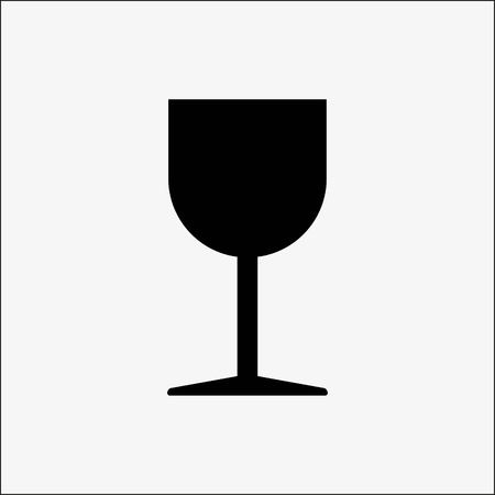 Wineglass icon stock vector illustration flat design styleのイラスト素材