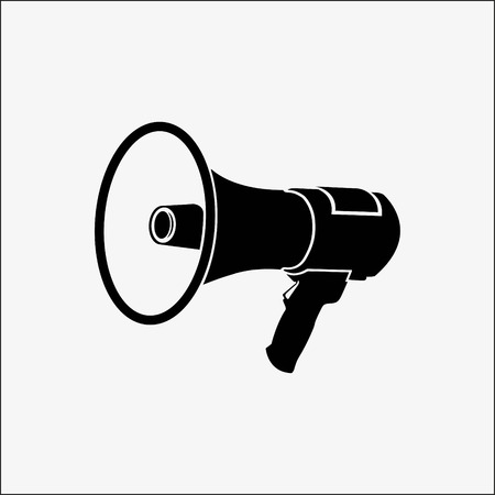 Megaphone icon stock vector illustration flat design styleのイラスト素材