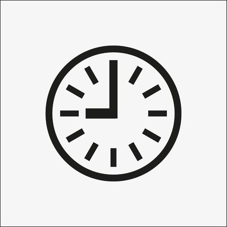 Clock icon icon stock vector illustration flat design styleのイラスト素材