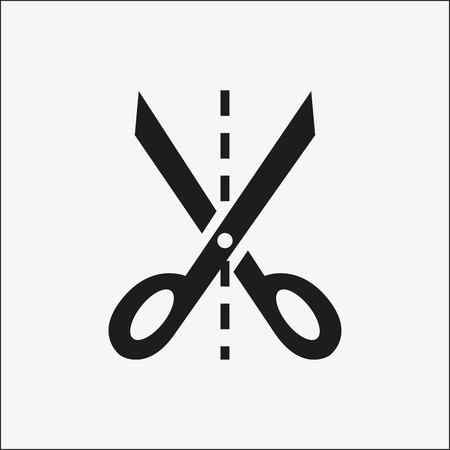 Scissors icon stock vector illustration flat design style