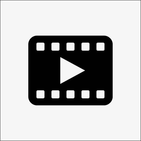 Video play icon stock vector illustration flat design styleのイラスト素材