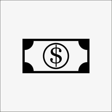Dollar sign icon stock vector illustration flat design styleのイラスト素材