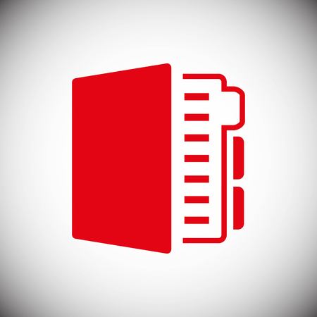 notebook icon stock vector illustration flat design styleのイラスト素材