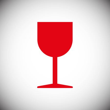 wineglass icon stock vector illustration flat design styleのイラスト素材