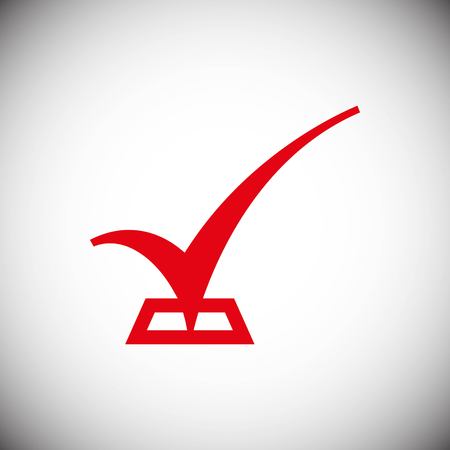 Confirm check icon stock vector illustration flat design styleのイラスト素材
