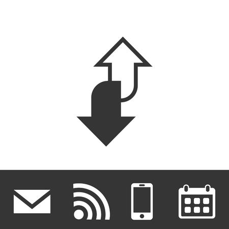 Arrow icon stock vector illustration flat design styleのイラスト素材
