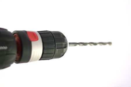 drill on a white backgroundの写真素材