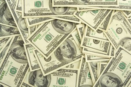 hundred dollar bills background