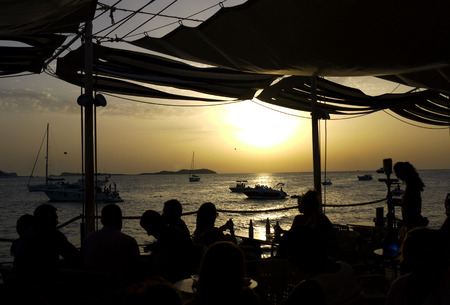 Sunset in Ibiza. SPAIN.の写真素材