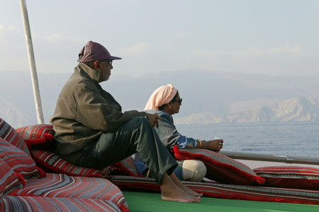 Musandam Khasab Dhow Cruise. OMAN.のeditorial素材