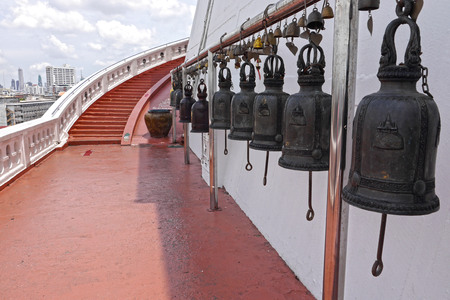 Bells in Wat Saket, Bangkok. THAILAND.の写真素材