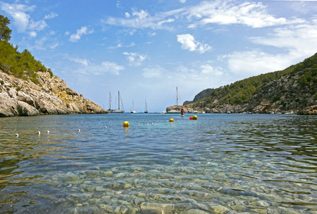 Port of San Miguel, Ibiza. SPAIN.の写真素材