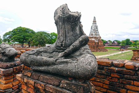 Buddha in Ayutthaya. THAILANDの写真素材