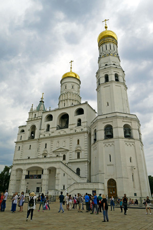 The Cathedral square of the Moscow Kremlin, Russia.のeditorial素材
