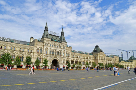 Building of GUM (State Universal Shop) on Red square.