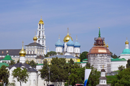 Trinity Sergius Lavra in Sergiev Posad, RUSSIA.の写真素材
