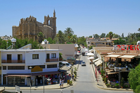 The Old town wall of Famagusta (Gazimagusa). Cyprus.のeditorial素材