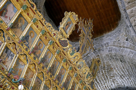 Interior of the Church of Saint Lazarus, Larnaca, Cyprus.のeditorial素材