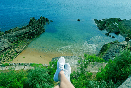 Beach of Socoa at Ciboure / Saint Jean de Luz in the Pyr?n?es-Atlantiques, France.