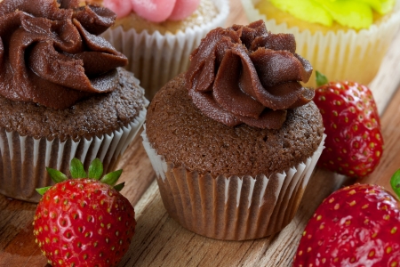 Chocolate Cupcakeの写真素材