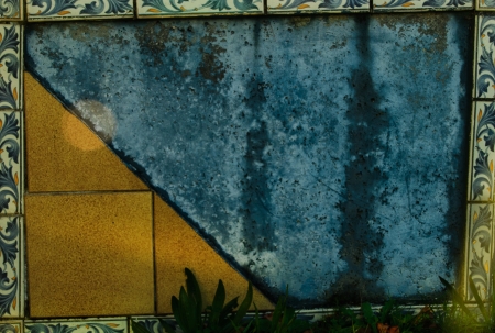 I mark of marble to place your photoの写真素材