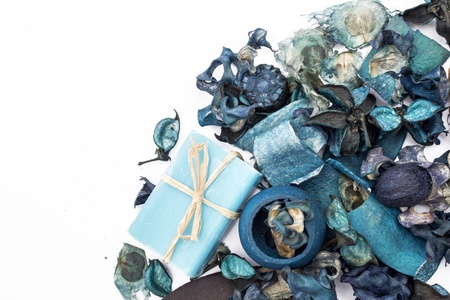 Potpourri Amberwood Blue with Soapの写真素材