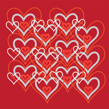 Hearts  backgroundのイラスト素材