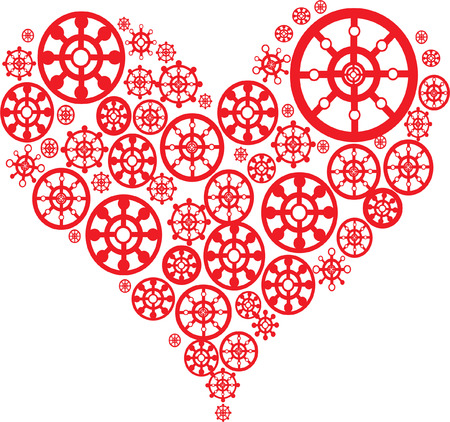 Pattern Heartのイラスト素材