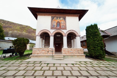 Old orthodox monastery in Polovragi, Romania