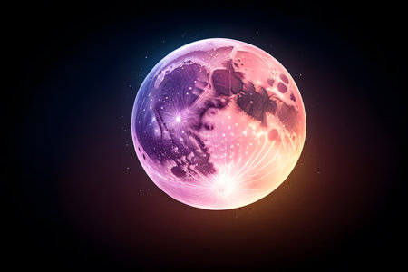 3d rendering of a planet in space with stars and planets.の素材